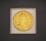 1953 Elizabeth II Coronation 57mm Gilt Bronze Medal - By Spink & Son