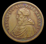 Italy 1572 Pope Gregory XIII St Bartholomew’s Day Massacre 34mm Medal