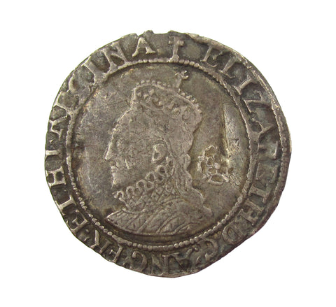 Elizabeth I 1580 Sixpence - mm Greek Cross