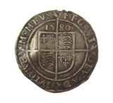 Elizabeth I 1580 Sixpence - mm Greek Cross