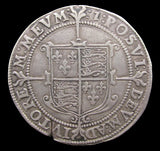Elizabeth I 1601-1602 Silver Halfcrown - VF