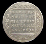 1630 Birth Of Prince Charles Silver Medal - PCGS SP55