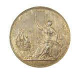 1667 Charles II Peace Of Breda 56mm Silver Medal By Roettiers - EF