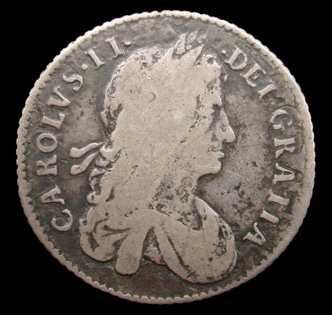 Charles II 1663 Shilling - NF