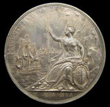1667 Charles II Peace Of Breda 56mm Silver Medal By Roettiers - GEF