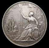 1667 Charles II Peace Of Breda 56mm Silver Medal By Roettiers - VF