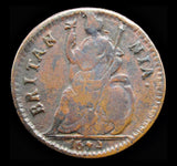 Charles II 1674 Farthing - O For C In CAROLVS