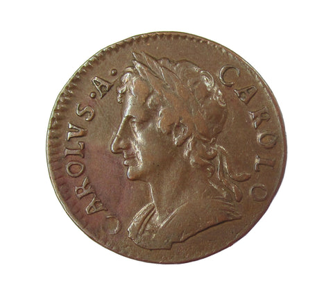 Charles II 1675 Farthing - VF