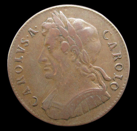 Charles II 1675 Halfpenny - GF