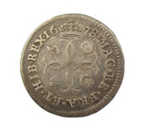 Charles II 1678 Maundy Fourpence - Fine