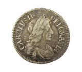 Charles II 1679 Threepence - Good Fine