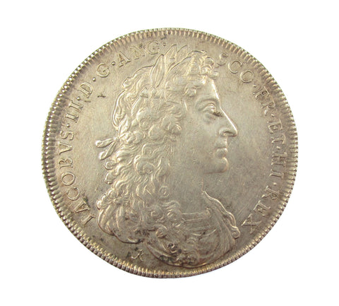1685 James I Coronation 34mm Silver Medal - By Roettier