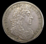 1685 Coronation Of James & Mary 34mm Silver Medal By Roettier - Mule