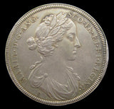 1685 Coronation Of James & Mary 34mm Silver Medal By Roettier - Mule