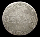James II 1688/7 Shilling - Poor