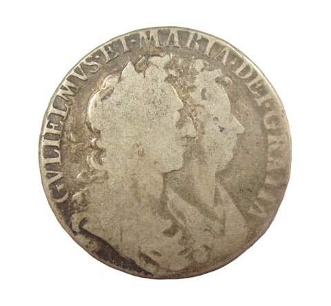 William & Mary 1689 Halfcrown - Fair