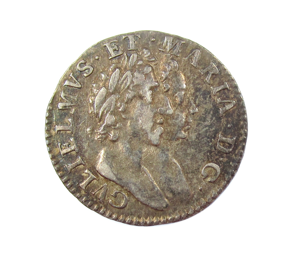 William & Mary 1689 Maundy Threepence - VF – Coopers Coins
