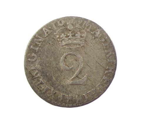 William & Mary 1689 Maundy Twopence - NVF
