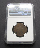 Ireland James II 1691 Limerick Halfpenny - NGC F12