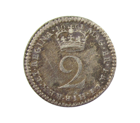 William & Mary 1691 Maundy Twopence - Fine