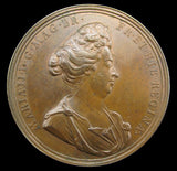 1694 Death Of Queen Mary 49mm Copper Medal - By Roettier
