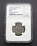 William & Mary 1694 Silver Pattern Farthing - NGC PF35