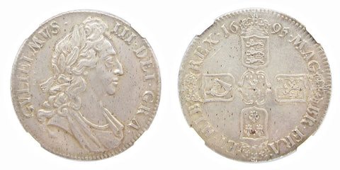 William III 1695 Crown - NGC AU58