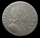 William III 1696 Halfpenny - Fine