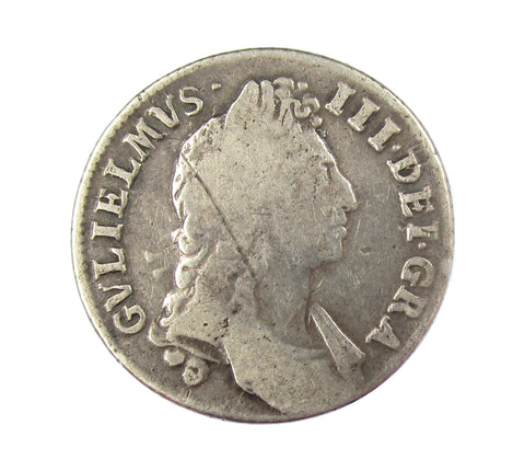 William III 1696 Shilling - Fair
