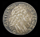 William III 1696 C Shilling - Chester - NEF