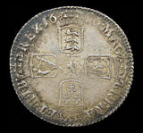 William III 1696 C Shilling - Chester - NEF