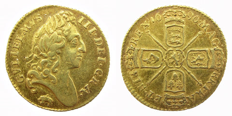 William III 1696 Half Guinea - Elephant & Castle - EF