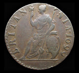 William III 1699 Farthing - Unbarred A's In Britannia - VF