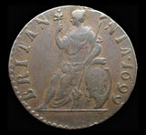 William III 1699 Farthing - Unbarred A's In Britannia - VF