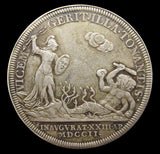 1702 Coronation Of Queen Anne 35mm Silver Medal - By Croker