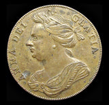 c.1702 Queen Anne Brass Jeton Token - GVF