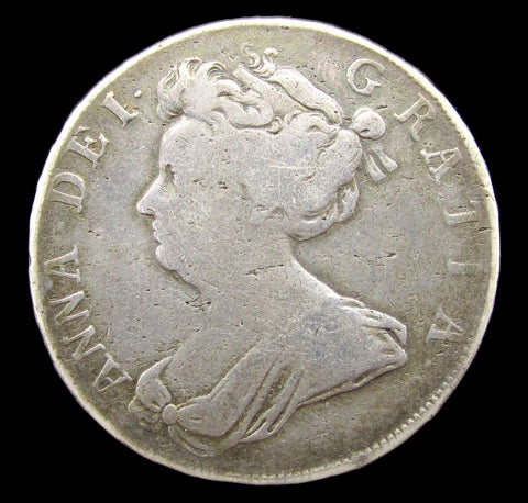 Anne 1703 Halfcrown - Plain Below Bust - Fine