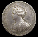 1704 Queen Anne's Bounty 44mm Silver Medal - By Croker
