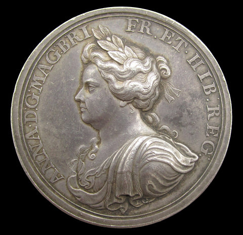 1704 Queen Anne's Bounty 44mm Silver Medal - By Croker