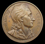 France 1819 John Locke Philosopher 41mm Medal - By Caunois