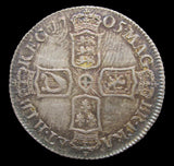 Anne 1705 Shilling - Plain In Angles - VF+