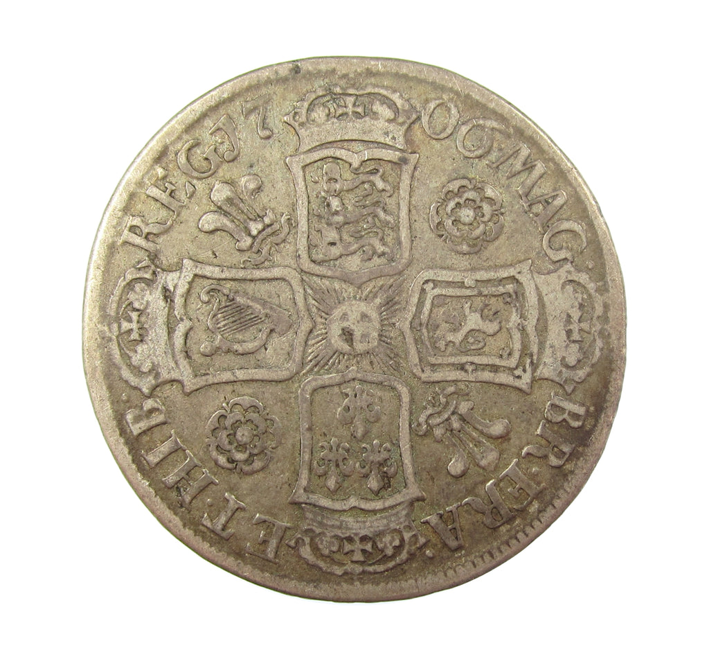 Anne 1706 R&P Halfcrown - Fine – Coopers Coins