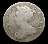 Anne 1707 Sixpence - Roses & Plumes - NF