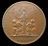 1708 Anne Battle Of Oudenarde 44mm Copper Medal - By Croker