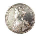 1708 Anne Capture Of Lille Citadel 44mm Silver Medal - By Croker