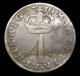 Anne 1710 Maundy Fourpence - Fine