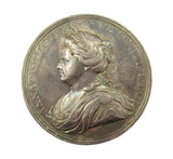 1713 Peace Of Utrecht 35mm Silver Medal - By Croker