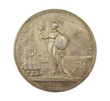 1713 Peace Of Utrecht 35mm Silver Medal - By Croker