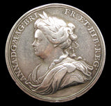 1713 Peace Of Utrecht 35mm Silver Medal - By Croker