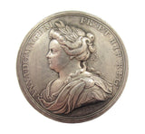1713 Peace Of Utrecht 35mm Silver Medal - By Croker